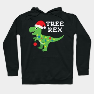 Cute Tree Rex Christmas T Rex Dinosaur Hoodie